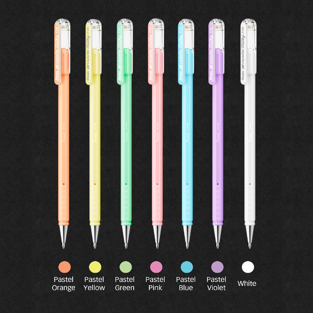 Pentel Hybrid Milky Pentel Hybrid Milky Gel Inkt Pen