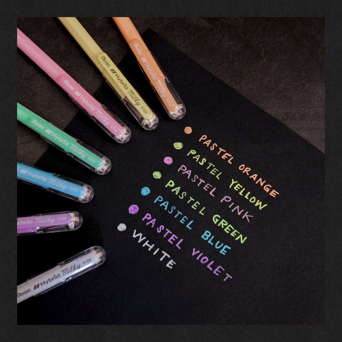 Pentel Hybrid Milky Pentel Hybrid Milky Gel Inkt Pen