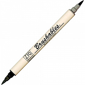 Kuretake ZIG Brushables 2-Coloured Brush Pen - Black
