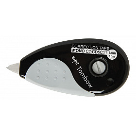 Tombow MONO GRIP CT-CDC5 Correction Tape Roller - 5 mm - Black/Grey