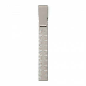 Hightide Clip Ruler - Pen Clips & Ruler - 10 cm - Grey