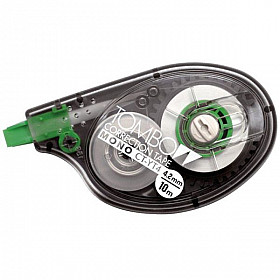 Tombow MONO CT-YT4 Correctie Tape Roller - 4.2 mm - Grijs/Groen