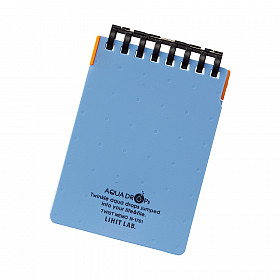 LIHIT LAB Aquadrops Twist Memo Mini Notebook - A7+ - 40 pages - Ruled - Light Blue