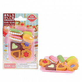Iwako Novelty Eraser - Cookies Set - Set of 8