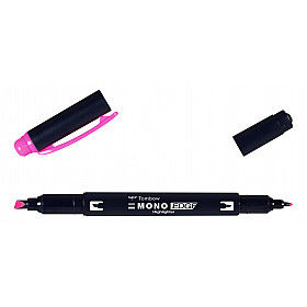 Tombow Mono Edge Highlighter - Extra Fine & Broad - Pink