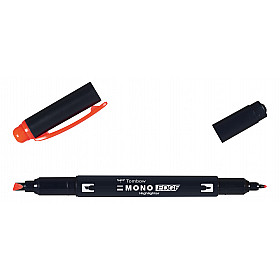 Tombow Mono Edge Highlighter - Extra Fine & Broad - Coral