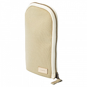LIHIT LAB HINEMO Stand Pen Pouch - Large - Beige