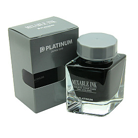 Platinum Mixable Ink Fountain Pen Ink - 20 ml - Smoke Black