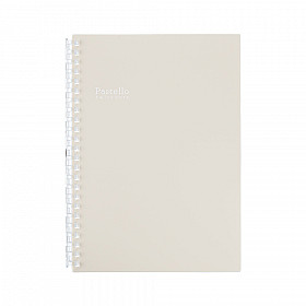 LIHIT LAB Pastello Twist Note Notebook - A5 - 30 pages - Ruled - Pastel Beige
