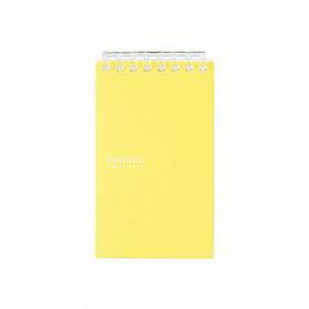 LIHIT LAB Pastello Twist Memo Mini Notebook - A7+ - 40 pages - Squared - Pastel Yellow