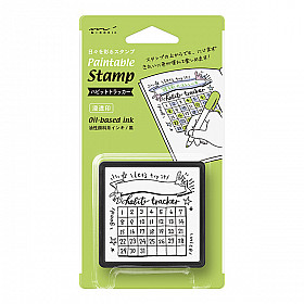 Midori Pre-Inked Stamp - Habit Tracker