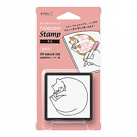 Midori Pre-Inked Stamp - Sleeping Cat