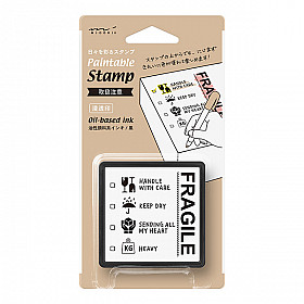 Midori Pre-Inked Stamp - Fragile