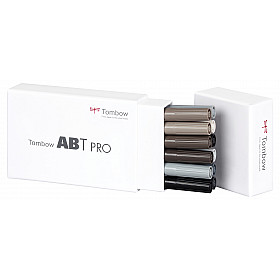 Tombow ABT PRO Alcohol-based Marker - Grey Colours - Set of 12
