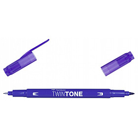 Tombow TwinTone Marker - Rainbow Colours - Prussian Blue
