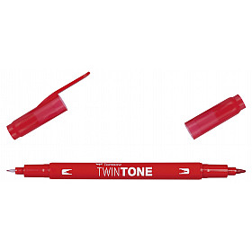 Tombow TwinTone Marker - Rainbow Colours - Red
