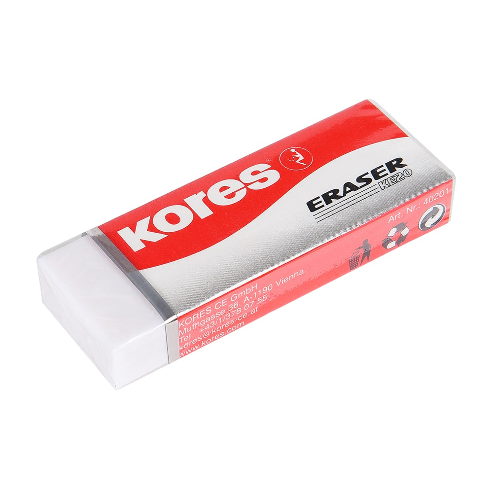 Kores Gum Kores KE20 Potlood Gum Medium Wit