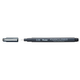 Pentel Pointliner Pigment Ink Fineliner - 0.05 mm - Black