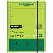 Maruman Septcouleur Loose Leaf Pad - A5 - Green