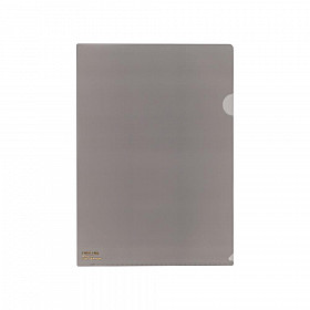 LIHIT LAB Premium Folder / Color Clear Holder - Set of 5 - A4 Size - Transparant Black