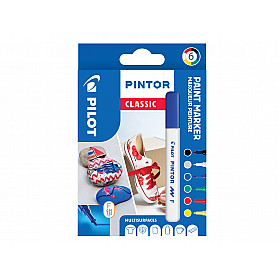 * Pilot Pintor Pigment Ink Paint Marker - Classic Mix - Fine - Set of 6