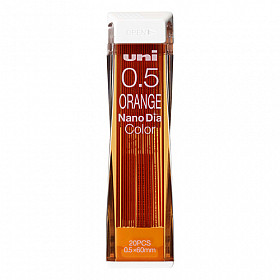 Uni-ball Nano Dia Color Pencil Lead - 0.5 mm - Orange