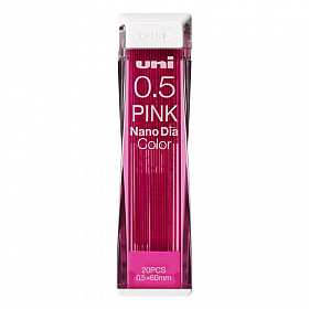 Uni-ball Nano Dia Color Pencil Lead - 0.5 mm - Pink