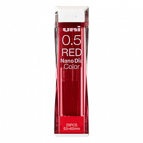 Uni-ball Nano Dia Color Pencil Lead - 0.5 mm - Red