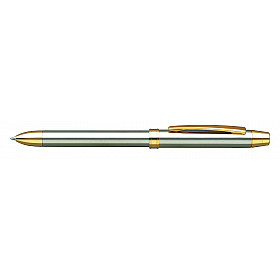 Penac Elegant 3-in-1 Multi Pen - 2 Color Ballpoint + Mechanical Pencil - 0.5 - Silver / Gold