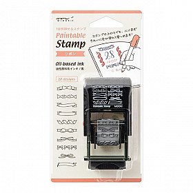 Midori Pre-Inked Rotating Stamp - Ribbon