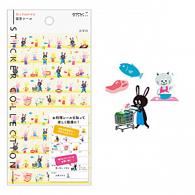 Midori Diary Stickers - Healthy Meal