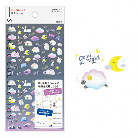 Midori Diary Stickers - Sleep