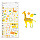 Midori Diary Stickers - Colors: Yellow