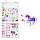 Midori Diary Stickers - Colors: Purple