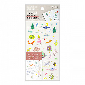 Midori Transfer Stickers for Journaling - Storybook