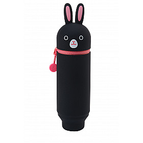 LIHIT LAB Punilabo Stand Pen Case - Black Rabbit (Limited Edition)