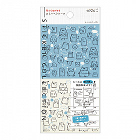 Midori Talking Diary Stickers - Monsters