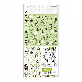 Midori Talking Diary Stickers - Birds