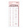 Midori Index Sticker Labels S Chiratto - Numbers - Pink
