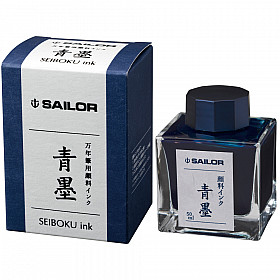 Sailor Seiboku Pigment Fountain Pen Ink - Blue