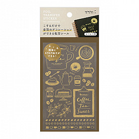Midori Transfer Stickers for Journaling - Coffee