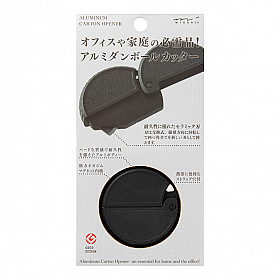 Midori Aluminium Cardboard Cutter & Carton Opener - Black