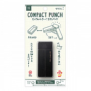 Midori XS Compact Two-Hole Punch - Black