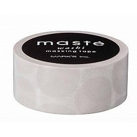 Mark's Japan Maste Washi Masking Tape - Warm Grey Coin Dots (Limited Edition)