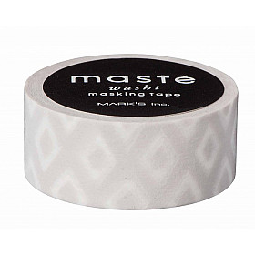 Mark's Japan Maste Washi Masking Tape - Warm Grey Diamond Polka (Limited Edition)