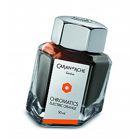 Caran d'Ache Chromatics Fountain Pen Ink - 50 ml - Electric Orange