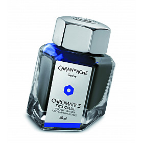 Caran d'Ache Chromatics Fountain Pen Ink - 50 ml - Idyllic Blue