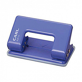 Carl Compact Two-Hole Punch - 10 Sheets - Blue