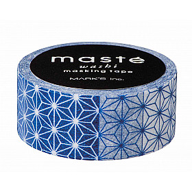 Mark's Japan Maste Washi Masking Tape - Dark Blue Asanoha // Japanese (Limited Edition)