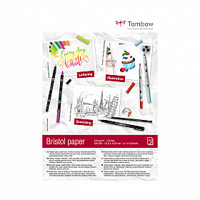Tombow Bristol Paper Bloc - A6 - Bright White - 250g paper - 25 sheets